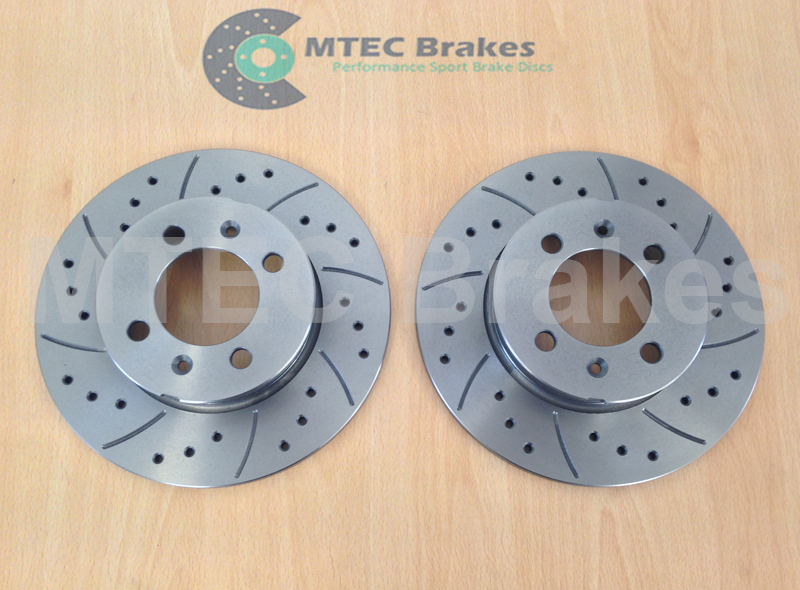 MG Tf 160 Rear Drilled Grooved Brake Discs 02