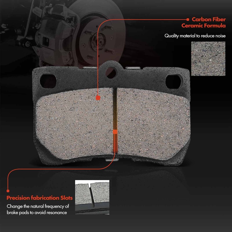 6x Drilled Brake Rotor & Ceramic Brake Pad for Hyundai Sonata Kia Optima Rear gallery