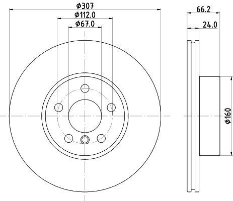 DON Front Discs & Brake Pads Service Kit Fits BMW 2 Series 3 Series 4 Series gallery