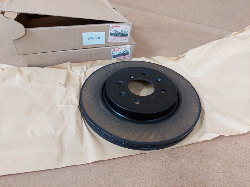 Suzuki Swift Mk4 Front Vented Brake Disc Set 5531168L50000 2010-on Genuine NEW