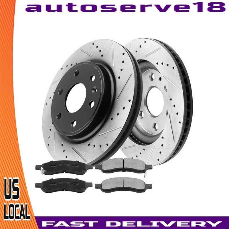 For CHEVROLET TRAVERSE Front Disc Brake Rotors 2009 2010 2011 2012 2013-2017
