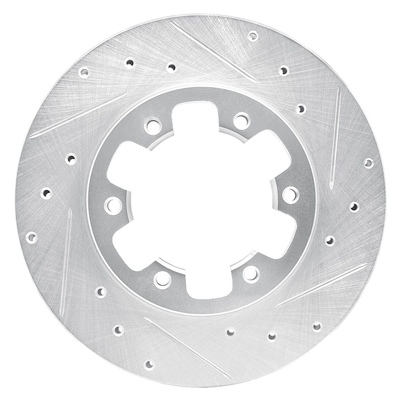 For Nissan 720 83-85 Brake Rotor eLINE Drilled & Slotted 1-Piece Front Passenger