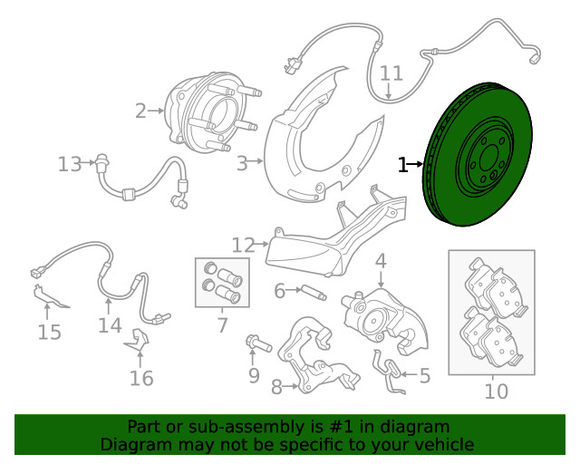 Genuine Jaguar Disc Brake Rotor T4N1803 gallery
