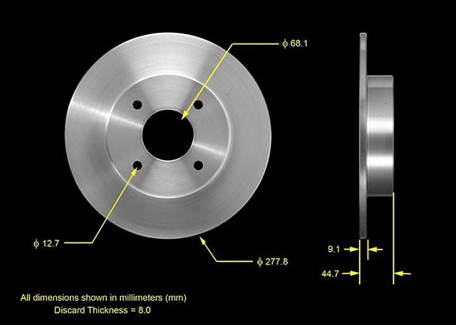 Bendix Premium Drum And Rotor Disc Brake Rotor P N Prt5554