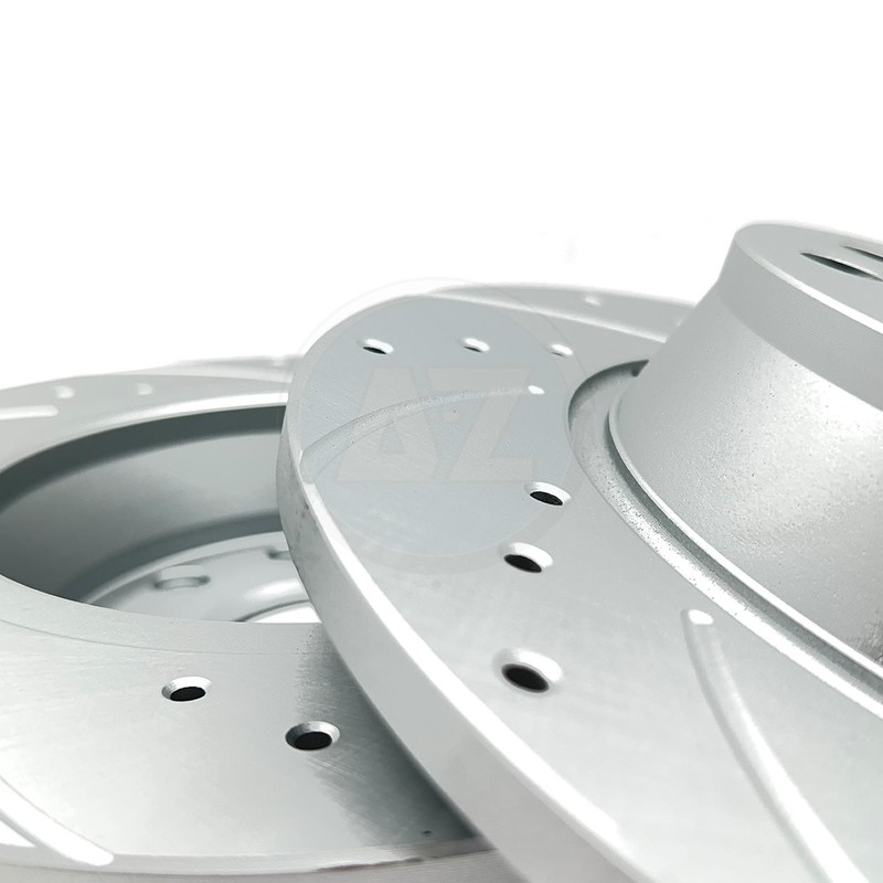 FOR AUDI Q2 40 TFSI 2017+ REAR DRILLED GROOVED DISCS BREMBO PADS 272mm x 10mm gallery