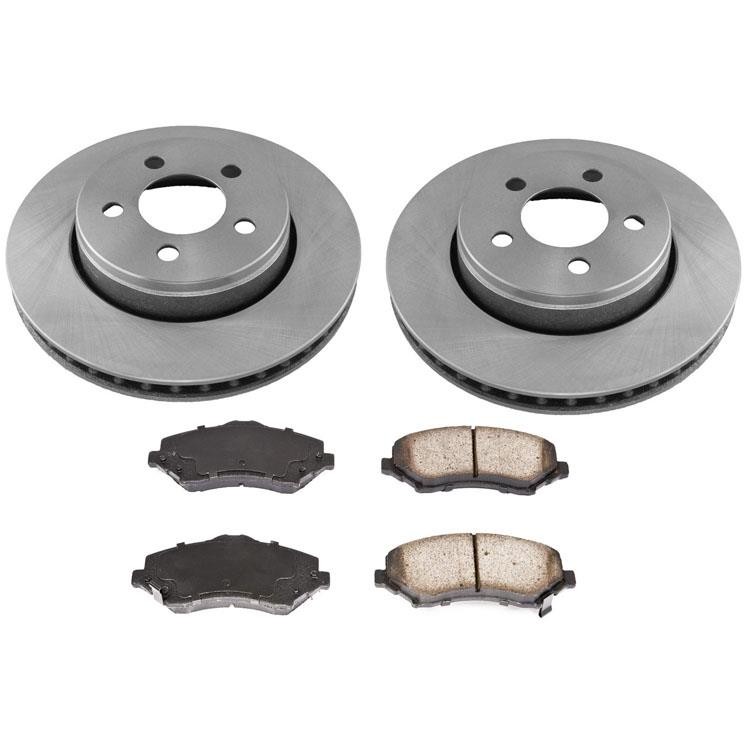 Front Disc Brake Rotors Brake Pads for Jeep Liberty 2008-2012 w/302MM 12″ Rotor