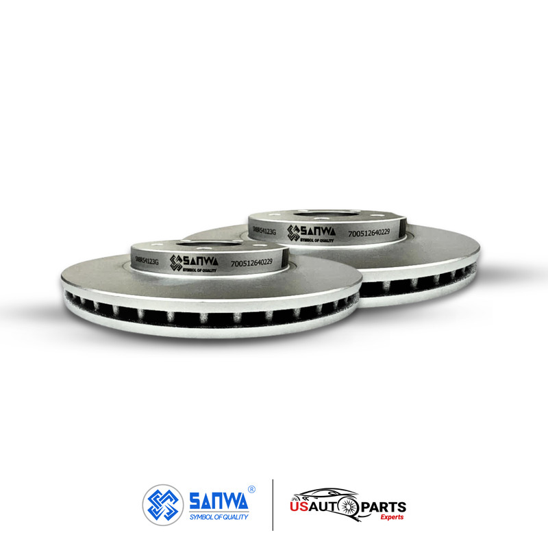 FRONT AND REAR BRAKE ROTOR SET GEOMET COATED FOR FORD ESCAPE TRIBUTE 2005-2008 gallery