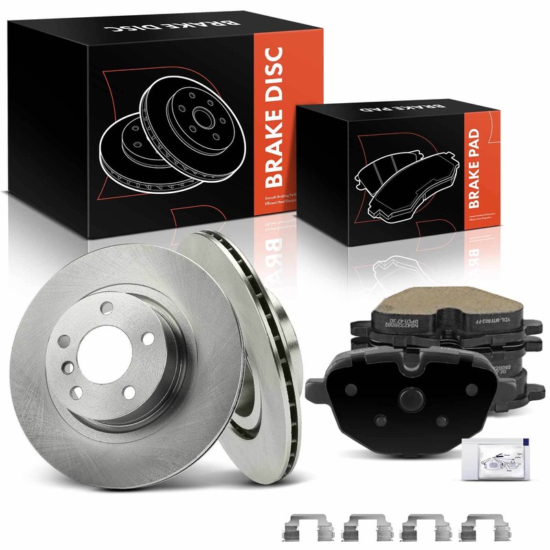 6x Disc Brake Rotors & Ceramic Brake Pads for BMW F25 X3 2011-2017 F26 X4 Rear