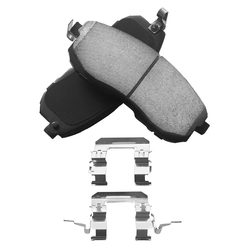 Front Drilled Rotors + Ceramic Brake Pads for 2007-2012 Nissan Sentra Versa Cube gallery