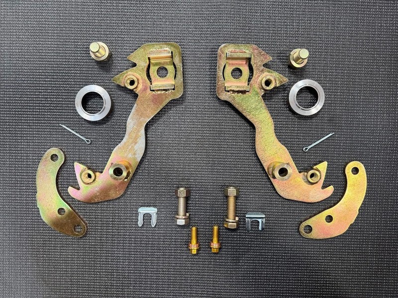59 – 64 Chevy Impala 13″ wire wheels Caliper Brackets Zero Offset Stock Spindle
