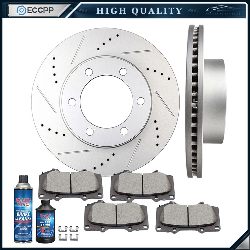 Front Brake Pads And Rotors For Toyota Tundra SR5 Base 3.4L 4.0L 4.7L Kit