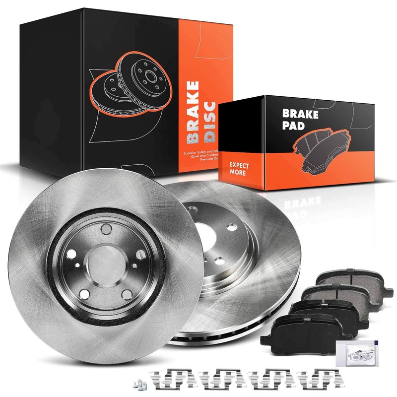 Front Disc Brake Rotors & Ceramic Brake Pads for Lexus RX300 1999-2001 V6 3.0L