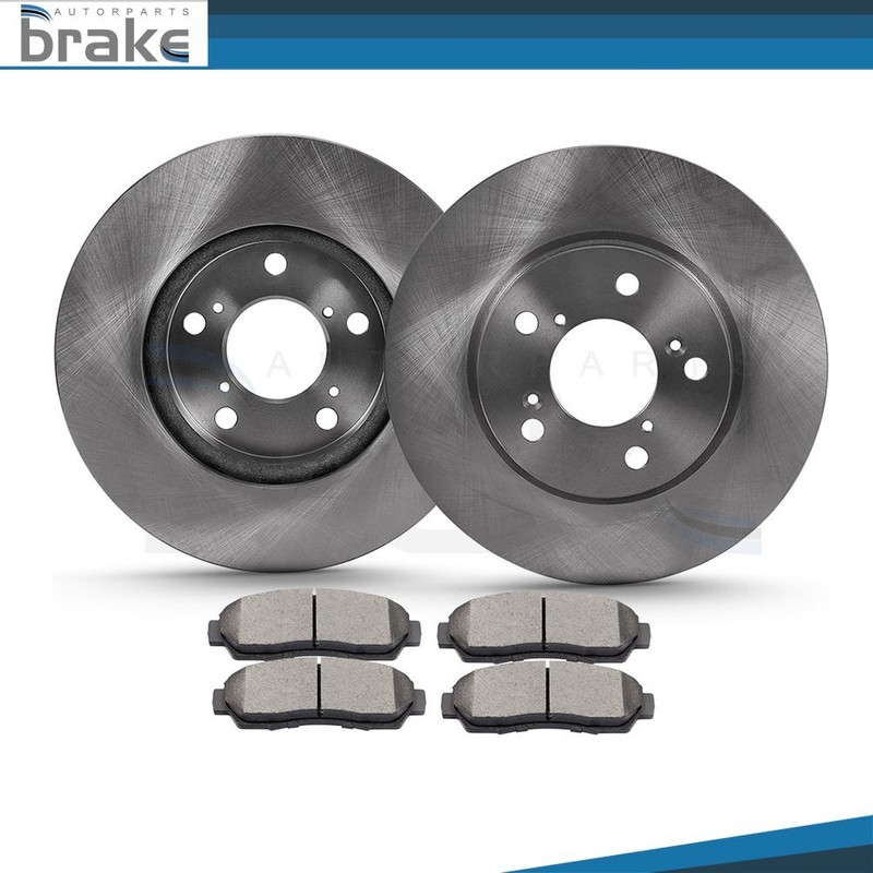 Front Disc Brake Rotors & Ceramic Pads Set Fits 05-09 10 Honda Odyssey 3.5L