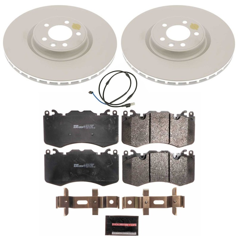 ESK6660 Powerstop 2-Wheel Set Brake Disc and Pad Kits Front for Range Rover Land