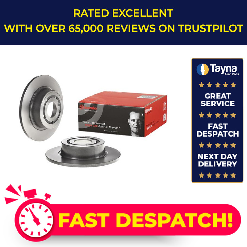 2x Brake Discs Pair Solid fits RANGE ROVER Mk2 P38A 2.5D Rear 94 to 02 256T Set