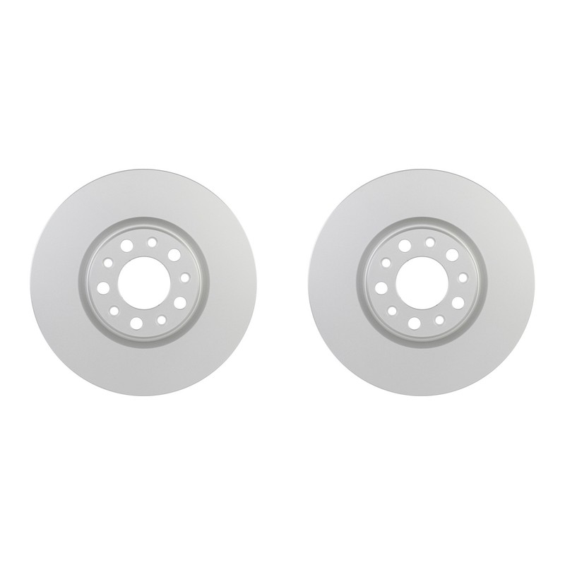 Bosch QuietCast Pair Set of Front Disc Brake 305mm Vented Rotors for Dodge Dart
