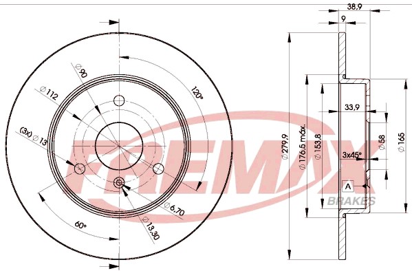 Remax BD-4341 Brake Disc for Smart gallery
