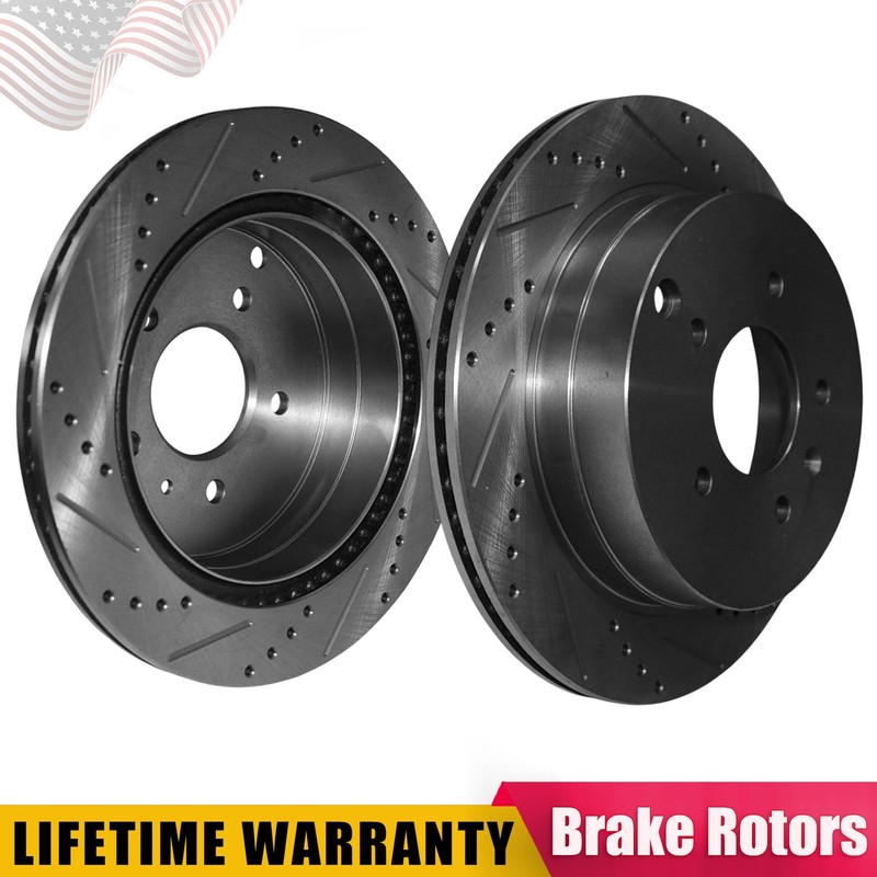 303mm Rear Drilled Brake Rotors for Saturn Vue Chevy Equinox Suzuki XL-7 Torrent