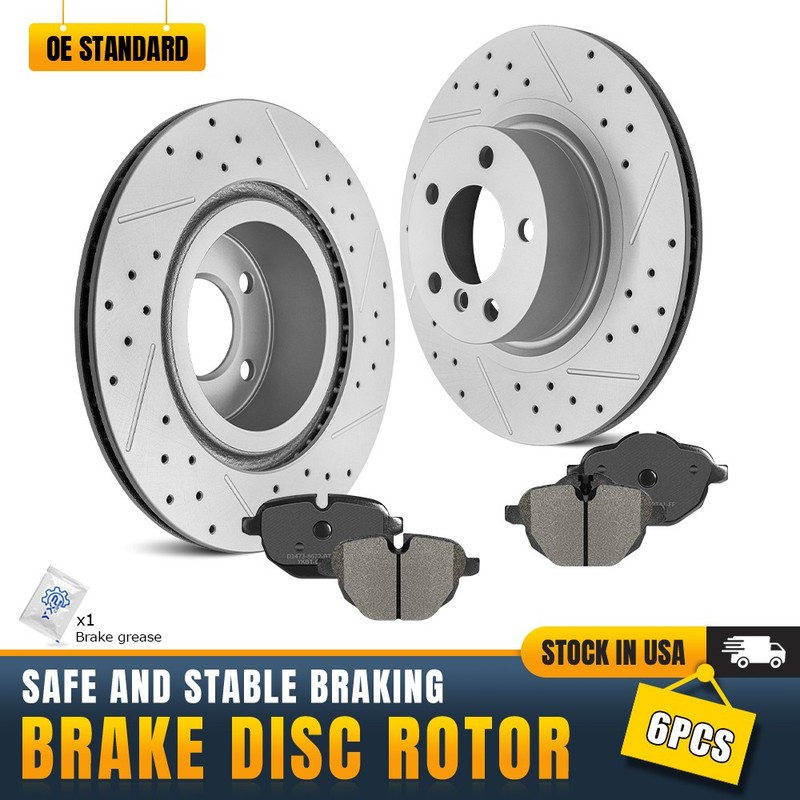 330mm Rear Disc Brake Rotors And Ceramic Brake Pads Kit for BMW X3 X4