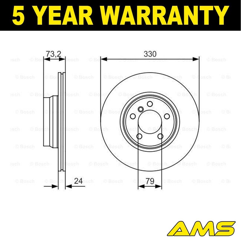 Fits BMW 3 Series 4 2 2.0 D 2.8 3.0 Brake Disc Front AMS 34116792221