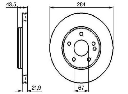 Genuine Bosch brake disc 0 986 478 301 for Mercedes-Benz gallery