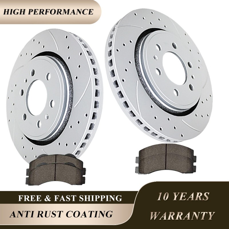 Front Brake Rotors Disc Pads Kit for 2010-2021 Expedition F-150 Navigator Brakes