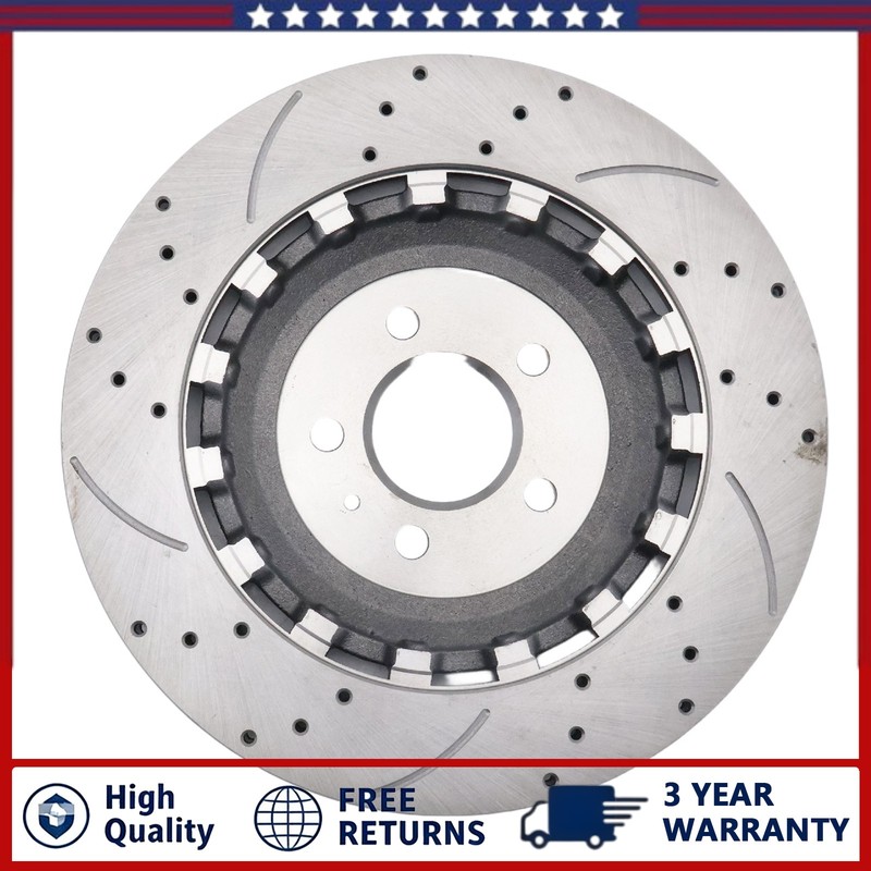 Rear Disc Brake Rotors Left＆Right 4G8615601E For Audi RS7 4.0L V8 2014-2018 gallery