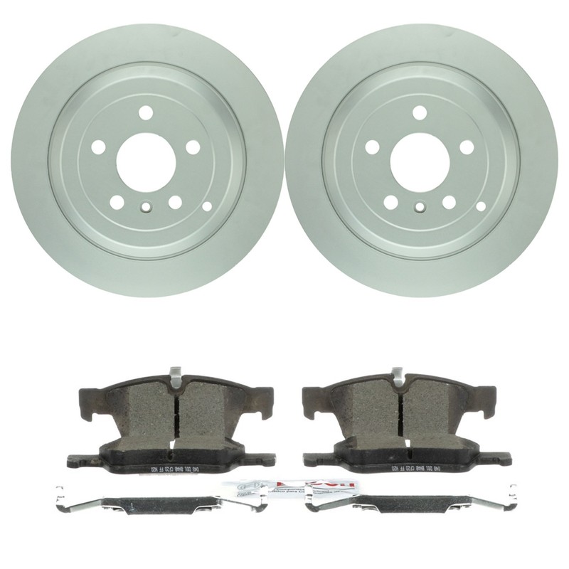 Bosch Rear Disc Brake Rotors & Ceramic Brake Pads Kit for W164 ML320 W251 R350
