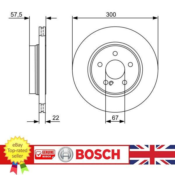 Brake Discs For Mercedes C-CLASS 07-14 E-CLASS 10-16 A0004231212 , 0986479411