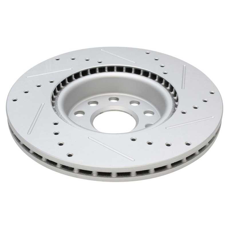 Front & Rear Ceramic Brake Pad & Drilled Slotted Zinc Performance Rotor gallery