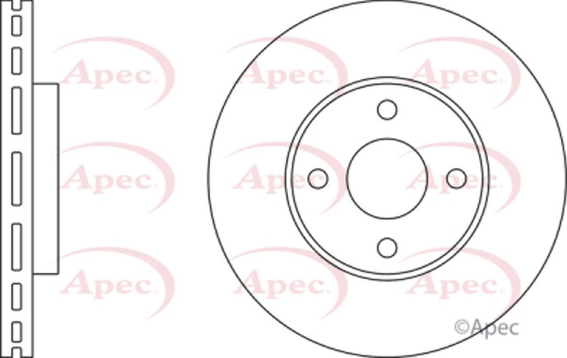 Fits Ford Fiesta 2005-2008 2.0 Brake Disc Front Apec 1445625 gallery