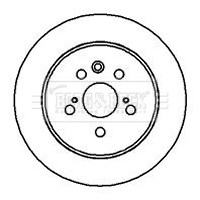 2x Brake Discs Pair Solid fits TOYOTA CAMRY VZV21 2.5 Rear 86 to 91 2VZ-FE 269mm gallery