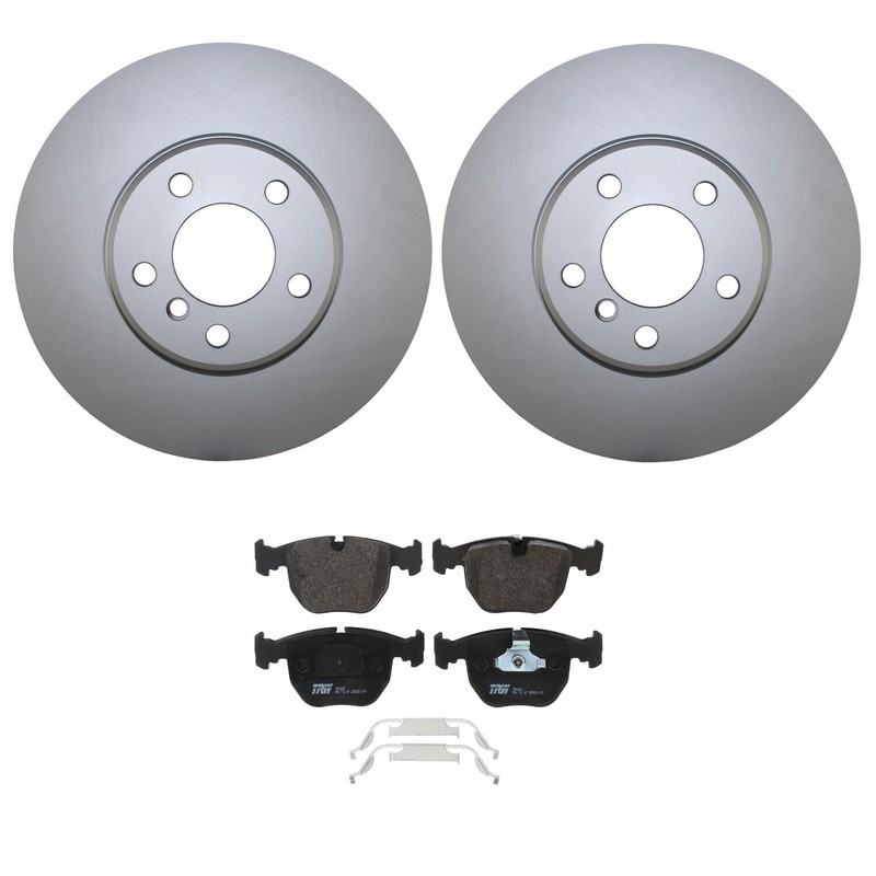 Front Brake Kit 332mm Disc Rotors and TRW Pro Low-Metallic Pads For BMW E53 X5 gallery