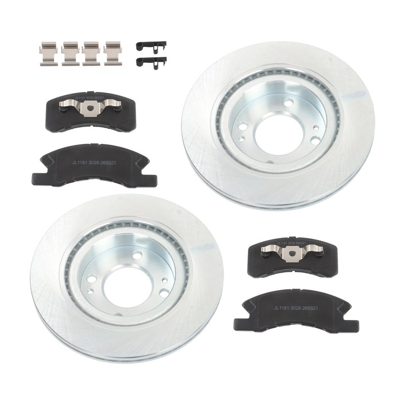 Labwork 2-Wheel Set Brake Disc & Pad Kits Front For Mitsubishi Mirage G4 17-22 gallery
