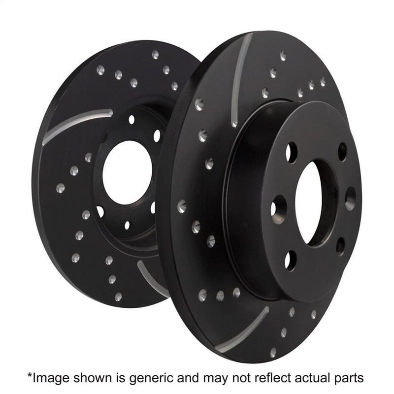 EBC Brakes GD7224 Disc Brake Rotor Set Rear GD Rotors 99 thru Fits 2002 Jeep Gra