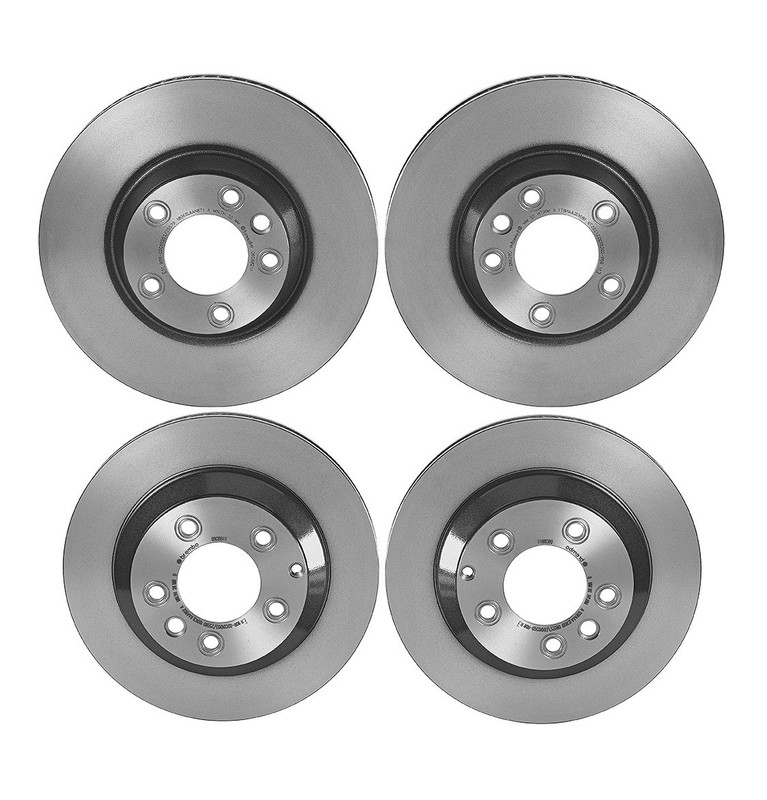 NEW Front & Rear Vented Brake Disc Rotors Brembo Kit For VW Audi Porsche