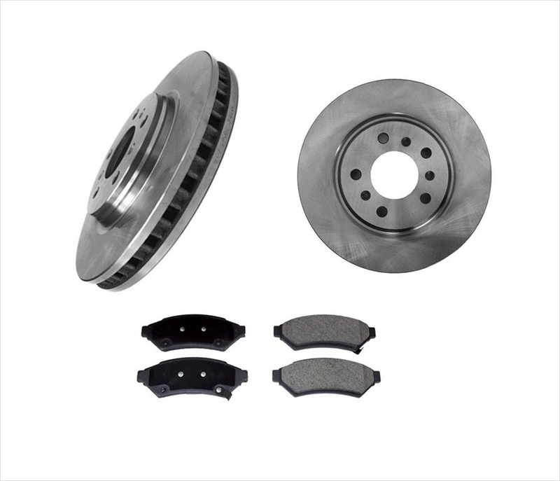 (2) Front Brake Rotors & Brake Pads for 2005 Montana Relay Uplander Terraza 3.5L