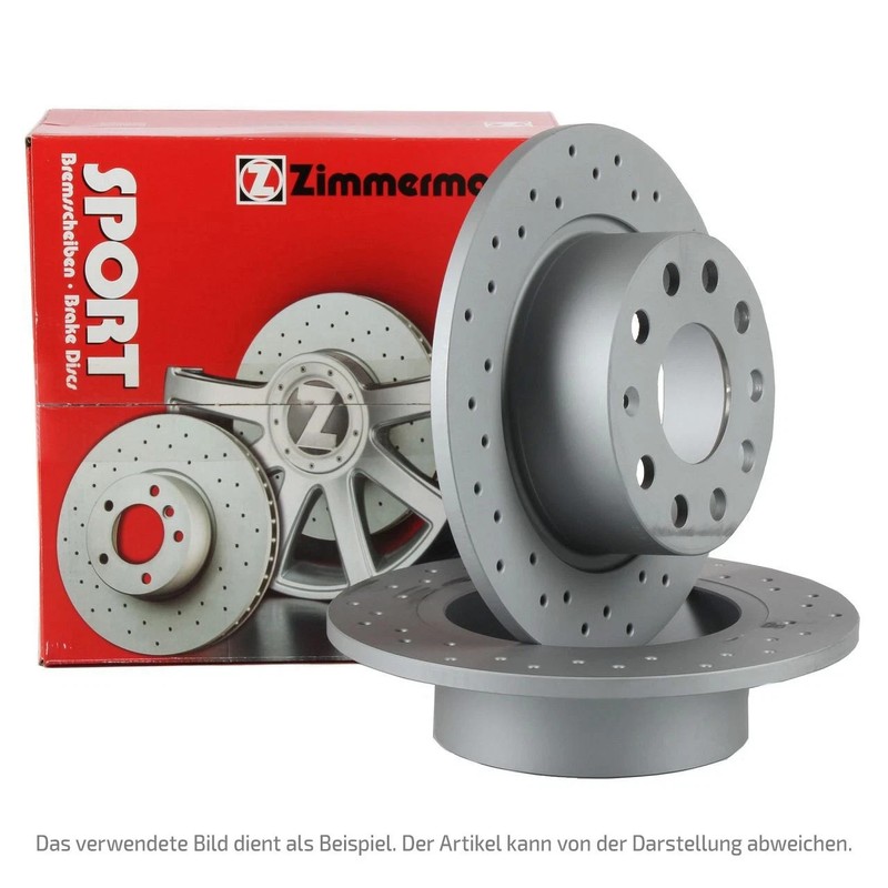 2x Zimmermann Sport Brake Disc Set for BMW 3 Series E46 330i/xi 330d/xd Hi. (313)