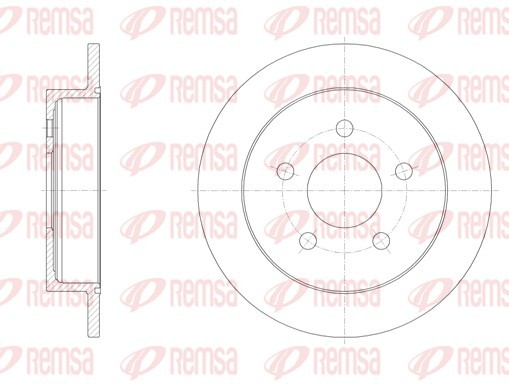 REMSA 6719.00 Brake Disc for BUICK (SGM),CHEVROLET,OPEL,VAUXHALL