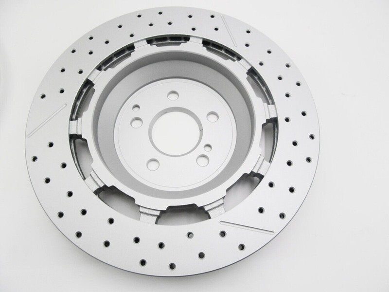 2x Rear Right Left Brake Rotors A2224232012 Fit Mercedes W222 S63 S65 AMG 2014- gallery