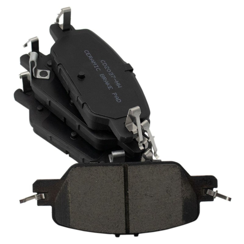 TRQ Front & Rear Posi Ceramic Brake Pad & Performance Rotor Kit for Honda CRV gallery