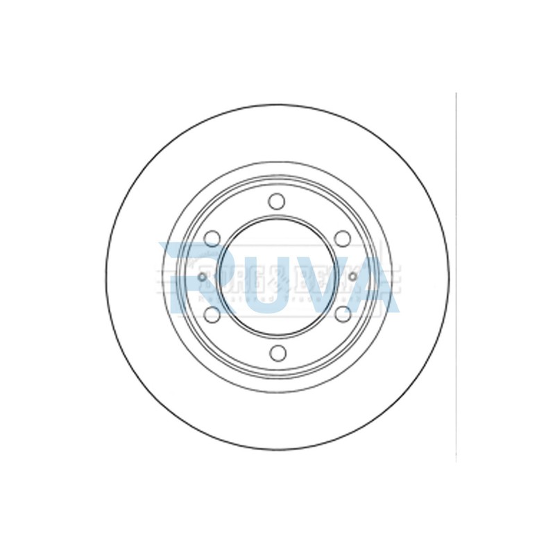Fits Toyota Hilux 2005- Ruva Front 1x Brake Disc 4351235322