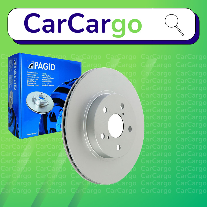 Pagid Vented Front Brake Discs Pair For Toyota RAV4 2.0 1997-2000 302 mm