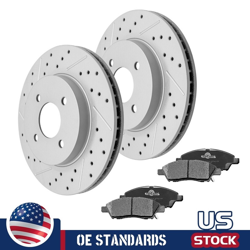 For 2012 – 2019 Nissan Versa Note Front Disc Rotors Ceramic Brake Pads Kit