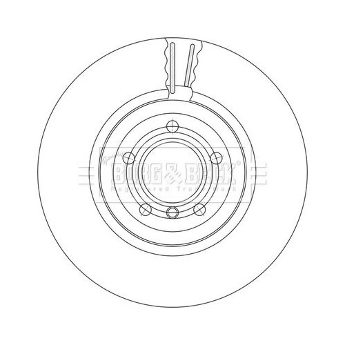 BORG & BECK Brake Disc BBD7002S