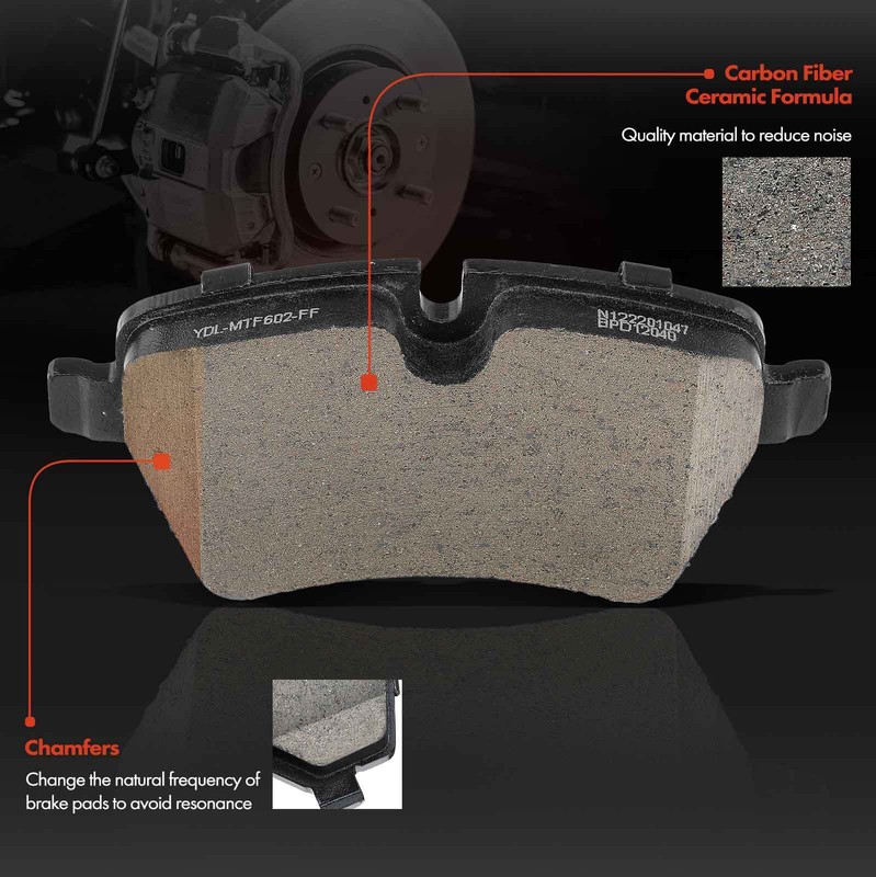 Front Brake Rotors & Brake Pads for Mini R52 R57 Cooper 2007-2015 L4 1.6L 276mm gallery