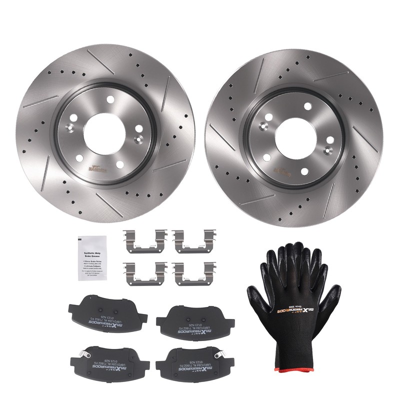 Front Brake Rotors & Ceramic Pads Set for Hyundai Sonata/Kia Optima S31427 D1444 gallery