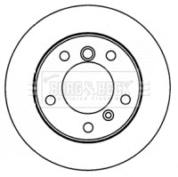 2x Brake Discs Pair Solid fits MERCEDES SPRINTER 903 2.9D Rear 95 to 02 272mm gallery
