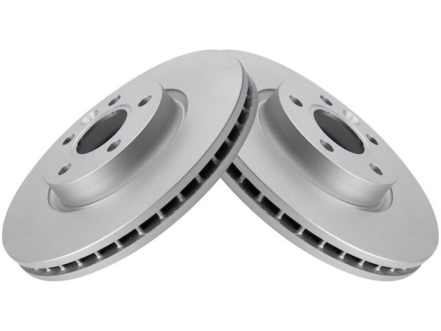 Front TRQ Brake Rotor Set fits Volvo S80 2007-2016 76SGFW
