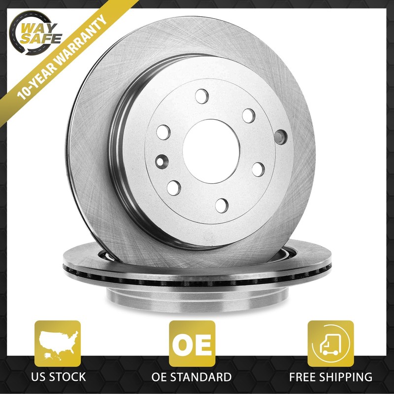 13.02 in Rear Brake Rotors for GMC Acadia Limited-Vented Chevy Traverse Enclave
